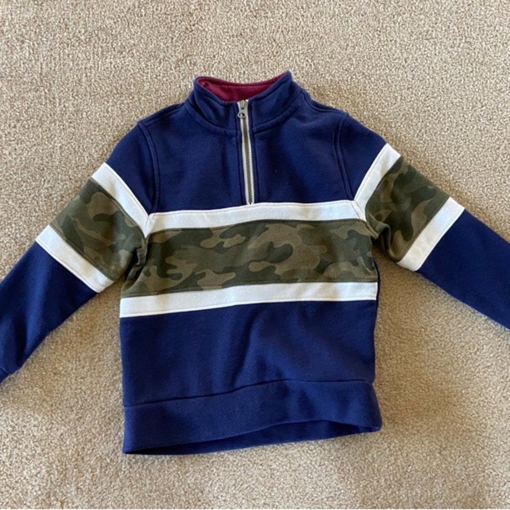 Boys Old Navy and Camouflage Quarter-Zip Top